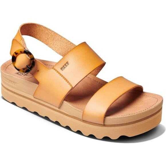 Womens Platform Slide Sandals Vegan Leather Arch Support Cushioned Footbed - Picture 3 of 8